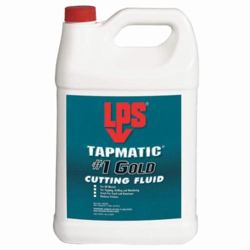 LPS Tapmatic 40330 #1 Gold Cutting Fluid, 1 gal Plastic Jug, Petroleum Odor/Scent, Aerosal Spray Form, Gold - Cutting and Grinding Fluids